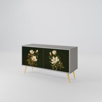 FLORAL NOIR Kompaktní dvoudveřový TV stolek