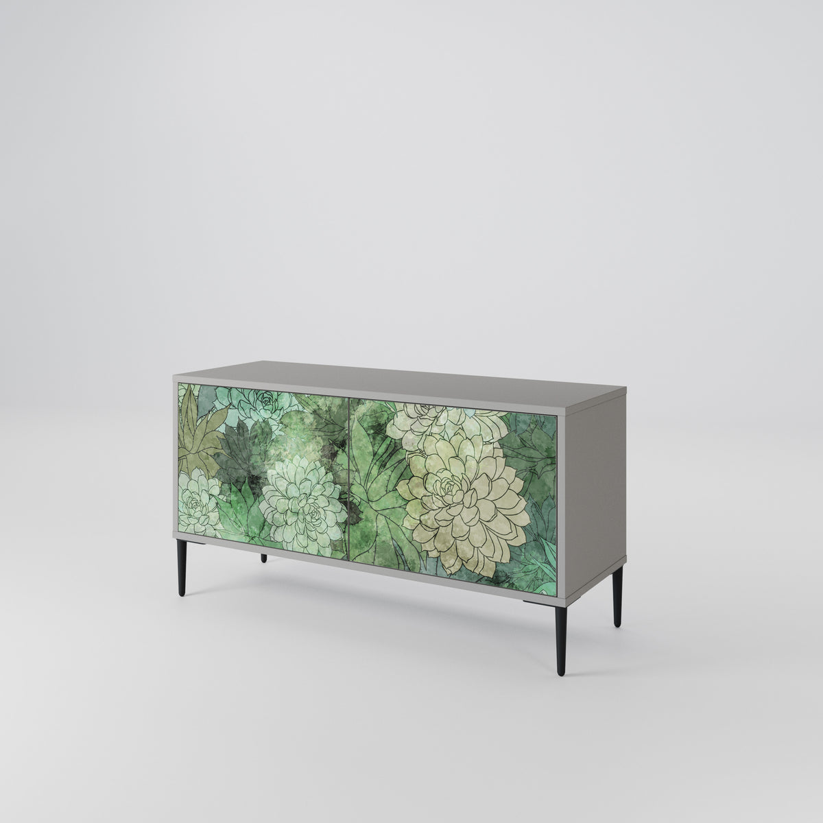 SUCCULENT CLUSTER Kompaktní dvoudveřový TV stolek