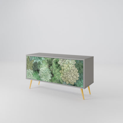 SUCCULENT CLUSTER Kompaktní dvoudveřový TV stolek