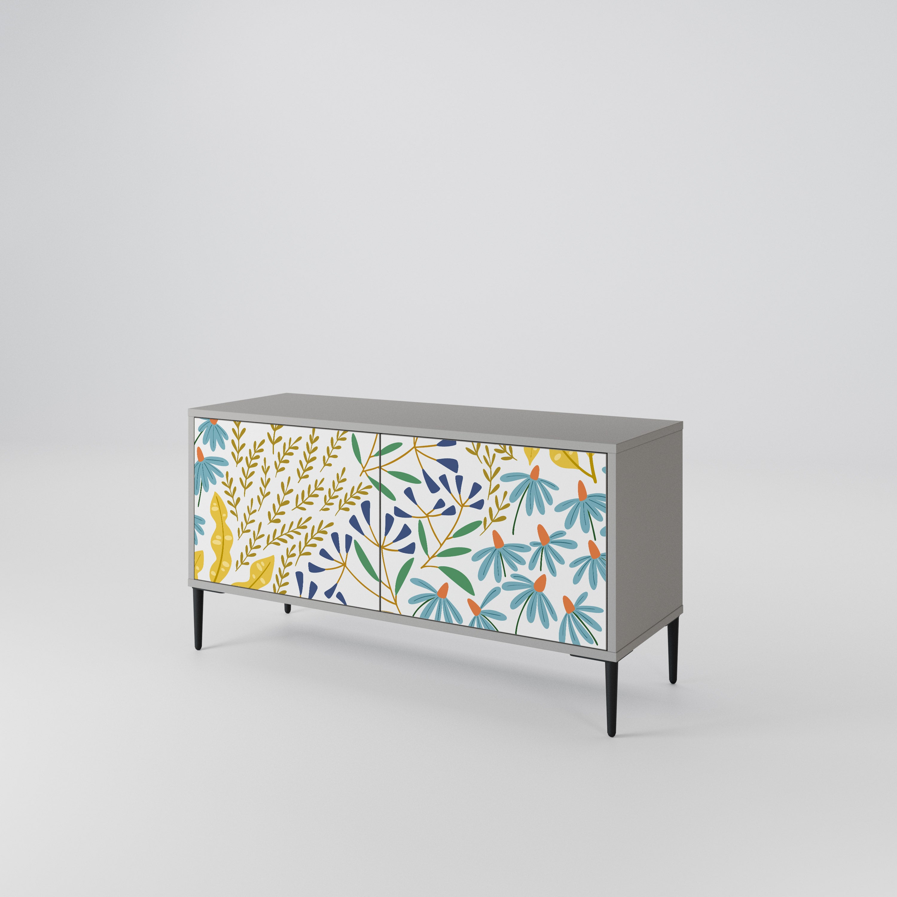 HELLO SPRING Compact 2-Door TV Cabinet