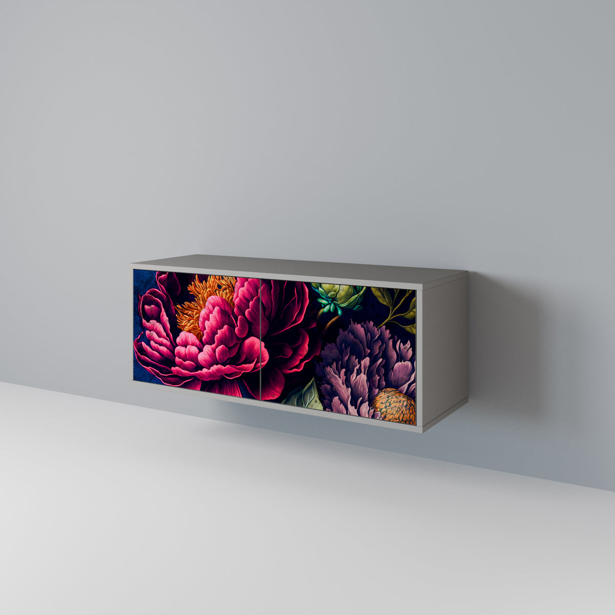 BLOOMING ELEGANCE Kompaktní dvoudveřový TV stolek