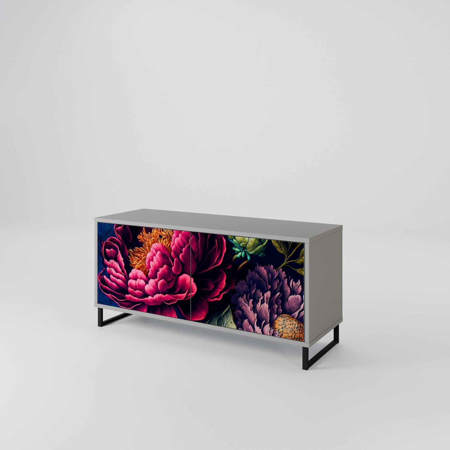 BLOOMING ELEGANCE Kompaktní dvoudveřový TV stolek