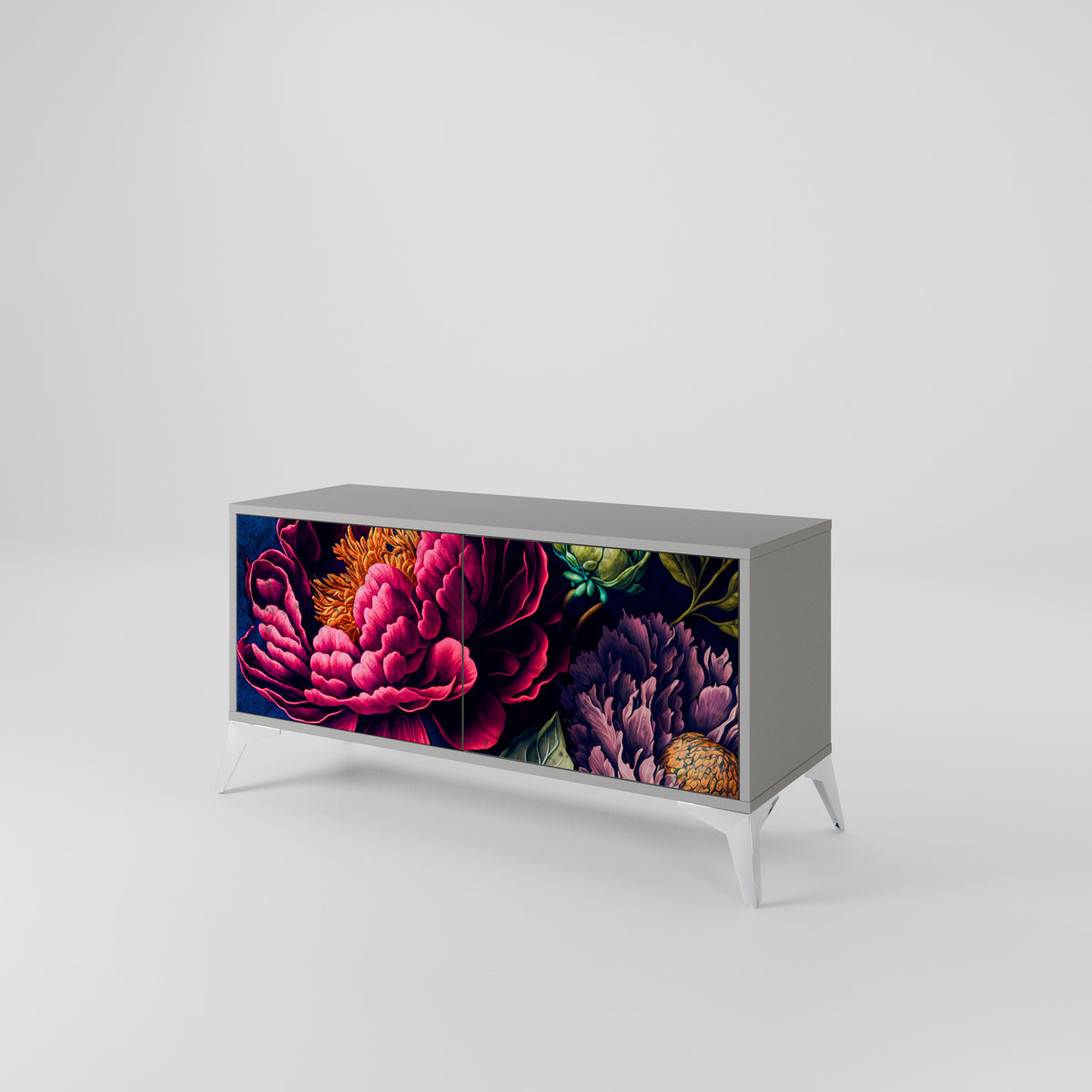 BLOOMING ELEGANCE Kompaktní dvoudveřový TV stolek