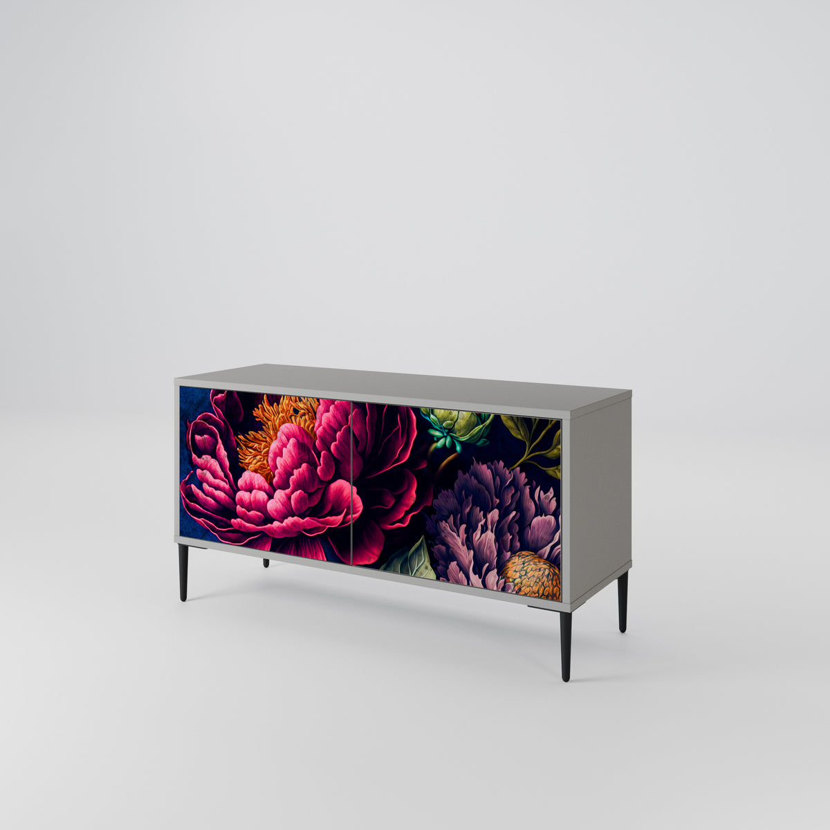 BLOOMING ELEGANCE Kompaktní dvoudveřový TV stolek