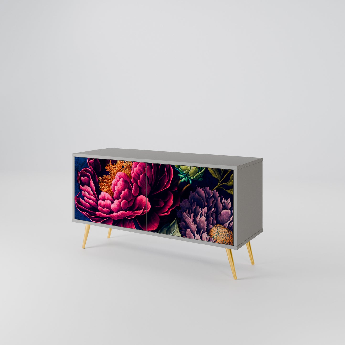 BLOOMING ELEGANCE Kompaktní dvoudveřový TV stolek