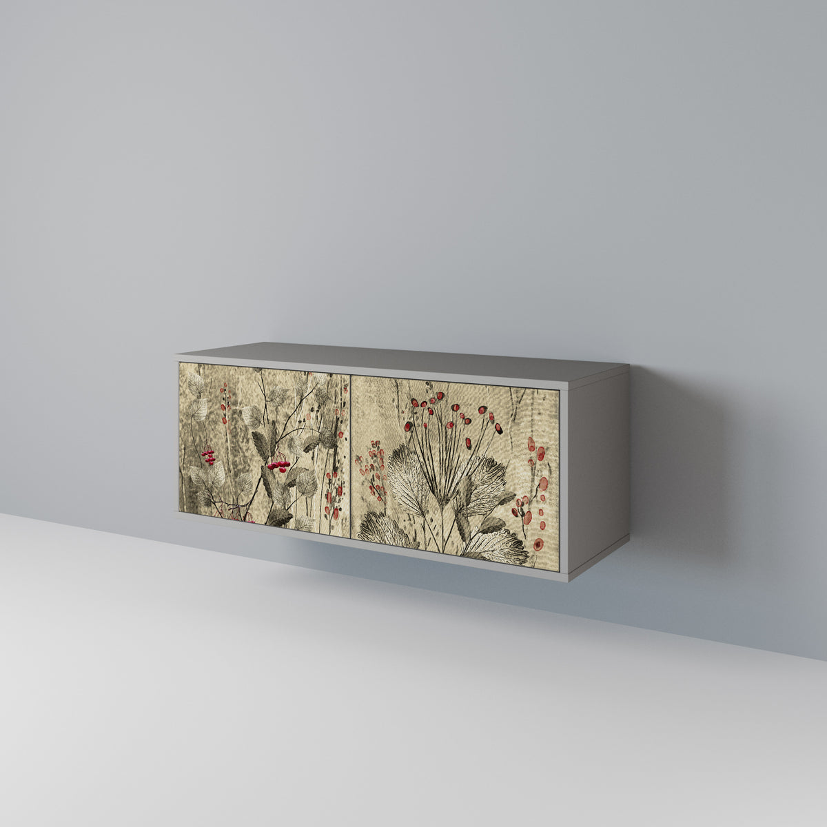 HERBAL GRACE Kompaktní dvoudveřový TV stolek