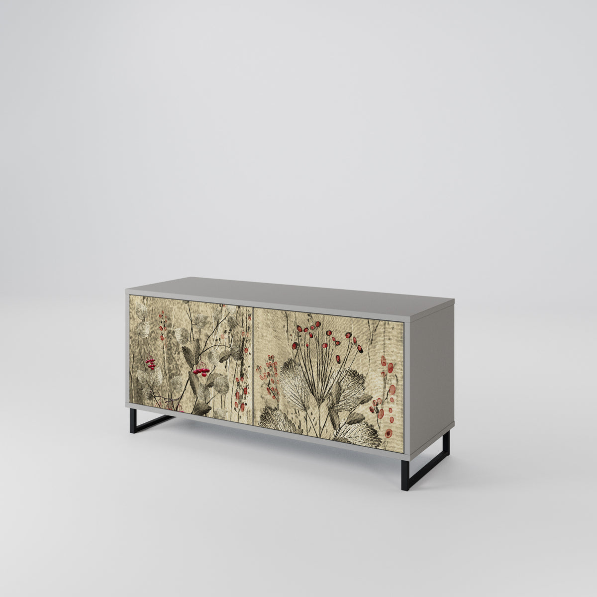 HERBAL GRACE Kompaktní dvoudveřový TV stolek