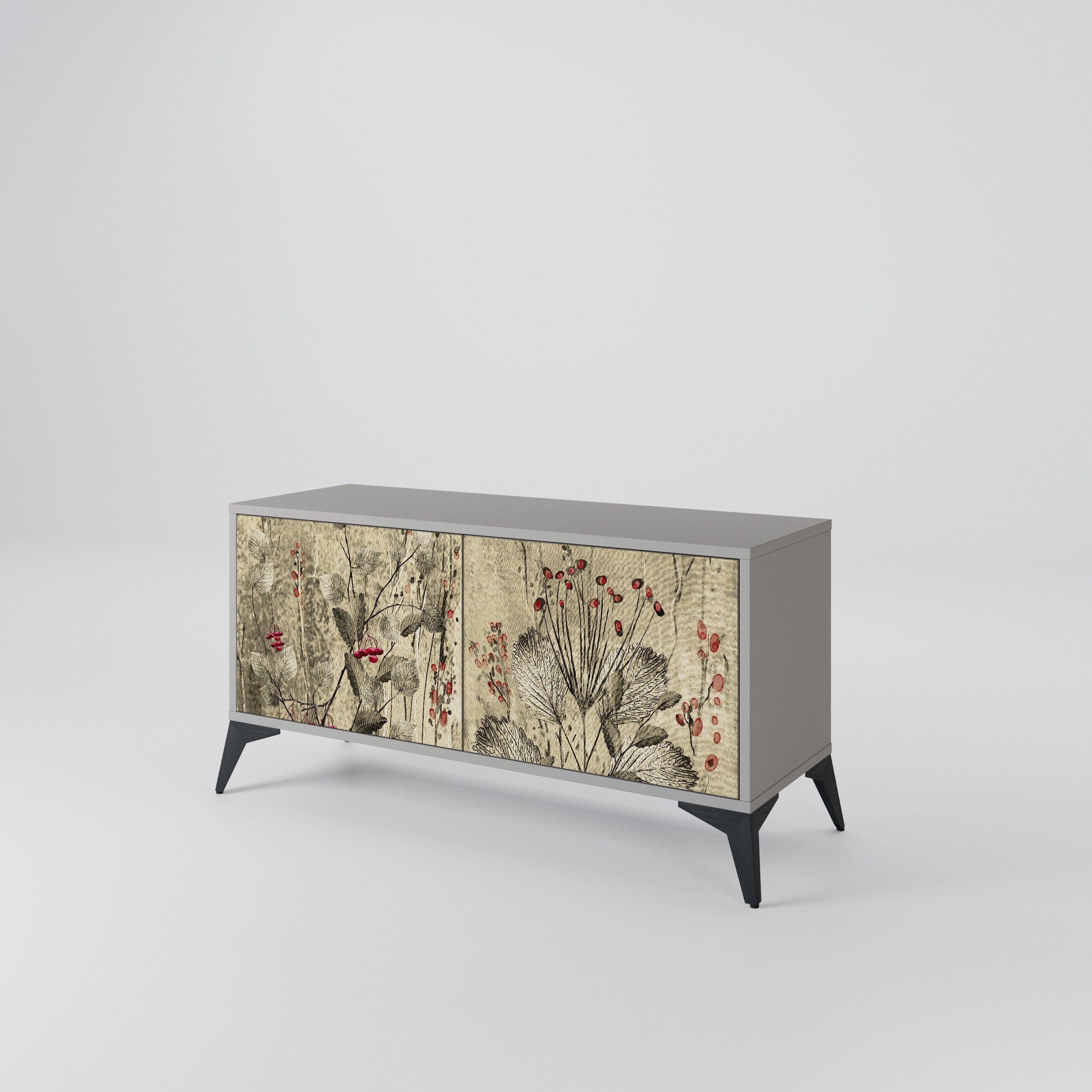 HERBAL GRACE Compact 2-Door TV Cabinet