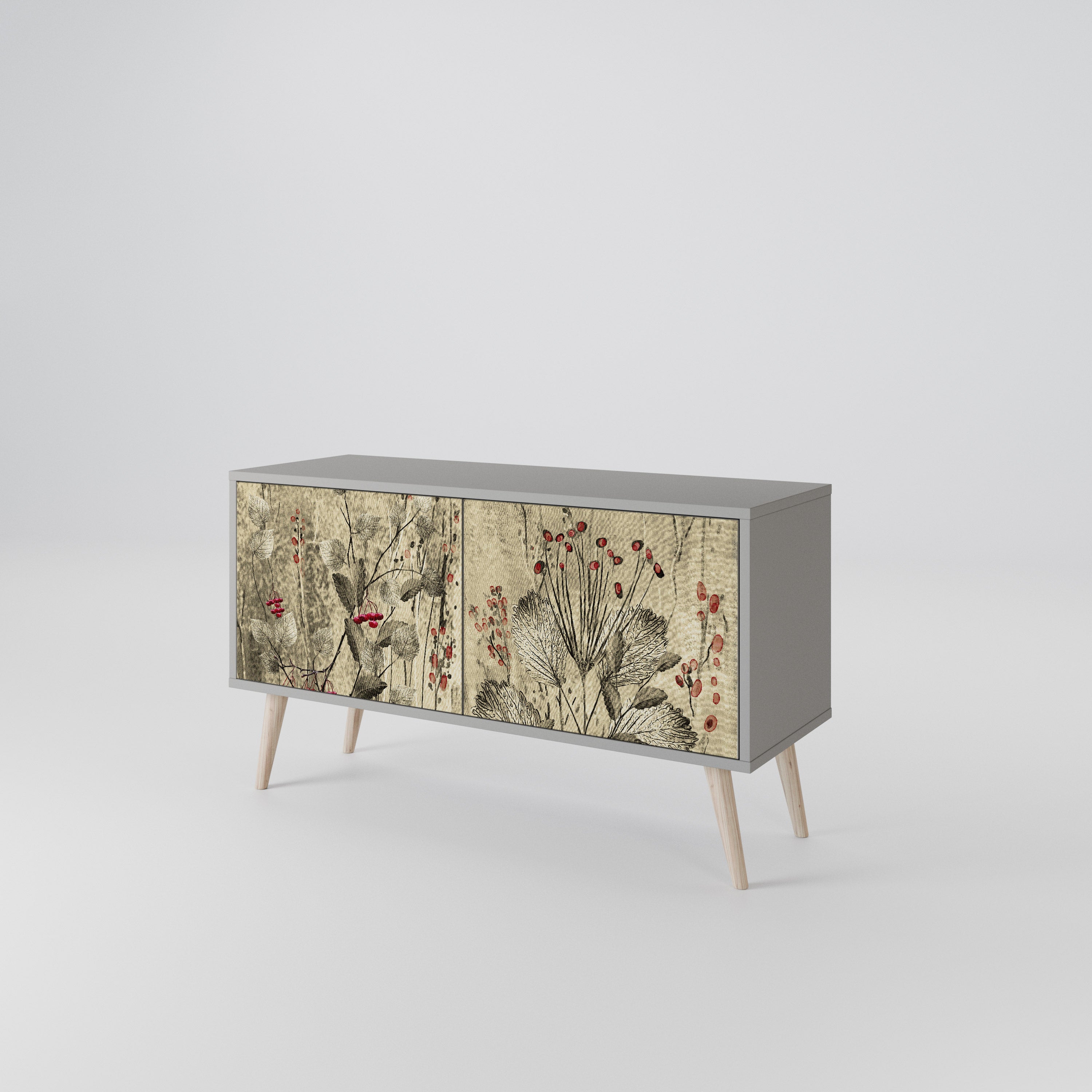 HERBAL GRACE Compact 2-Door TV Cabinet