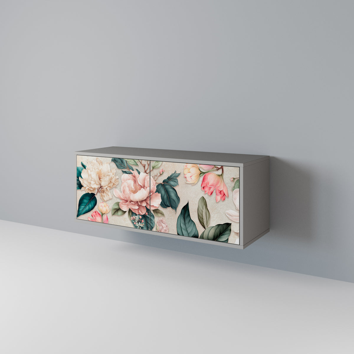FLORAL GRACE Kompaktní dvoudveřový TV stolek