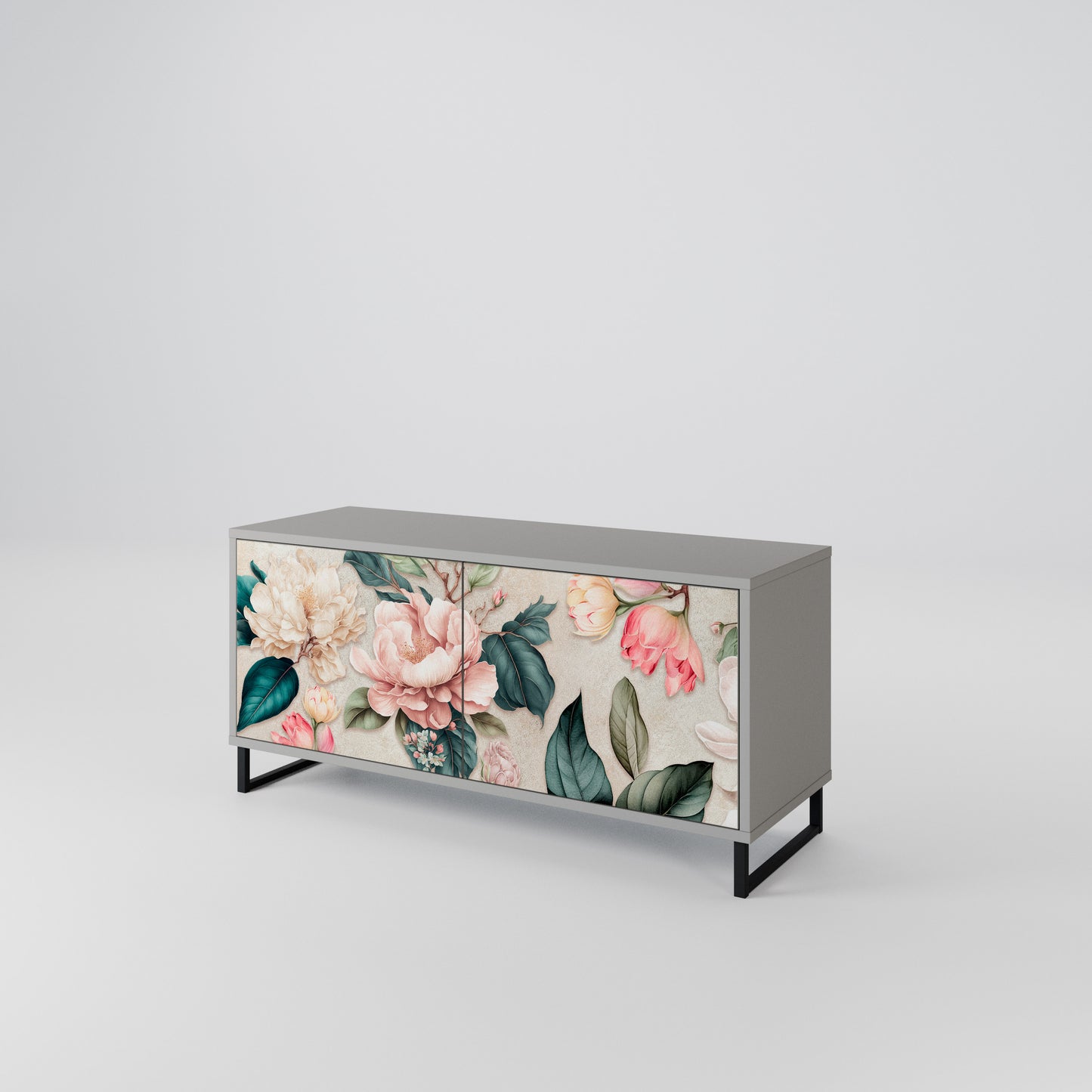 FLORAL GRACE Kompaktní dvoudveřový TV stolek