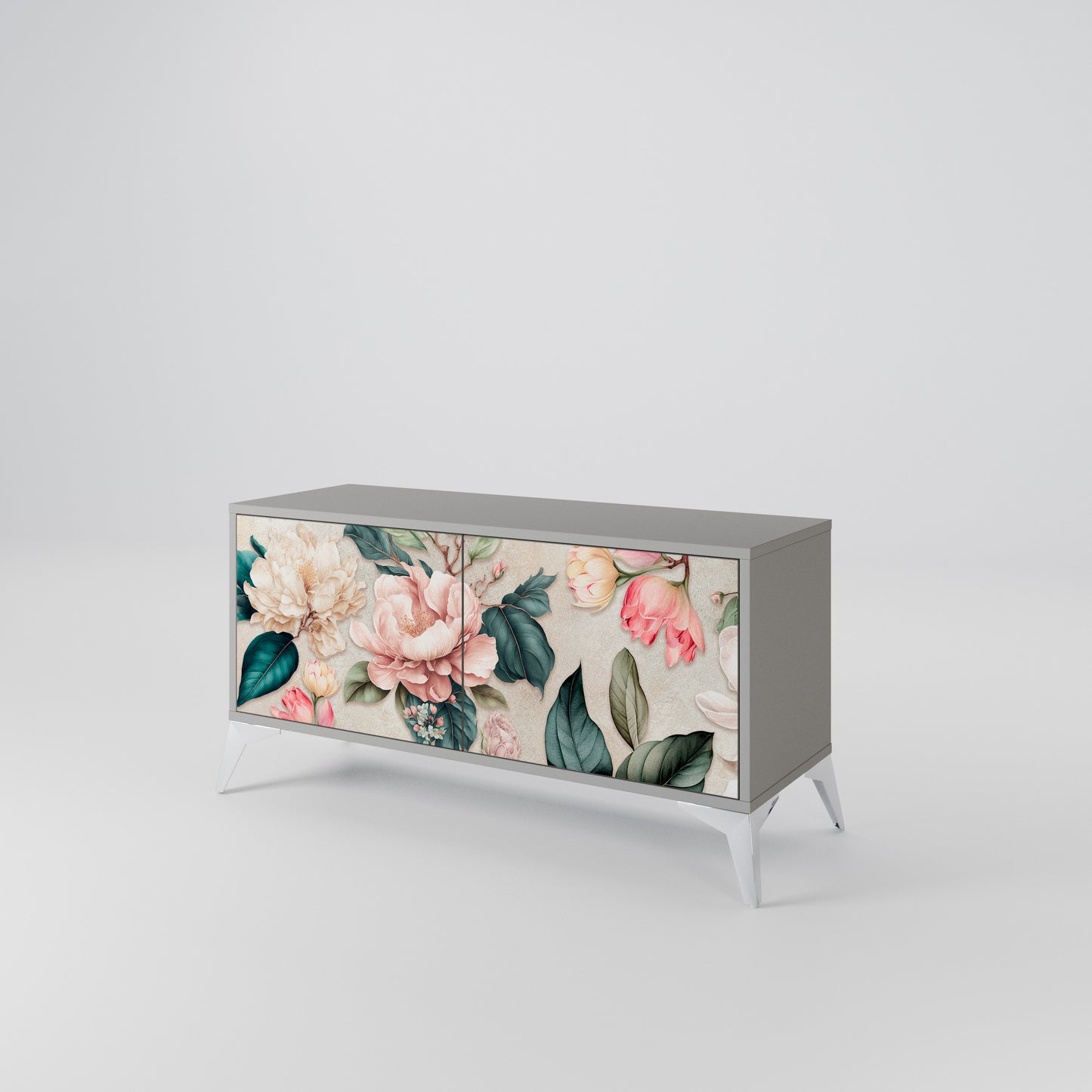 FLORAL GRACE Kompaktní dvoudveřový TV stolek