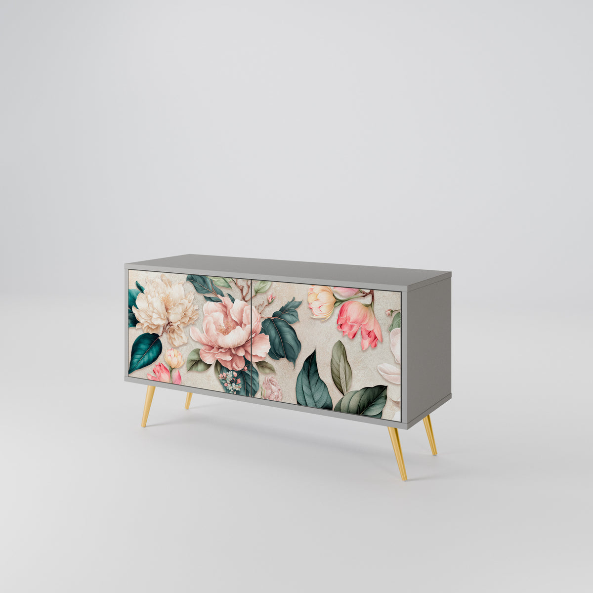FLORAL GRACE Kompaktní dvoudveřový TV stolek