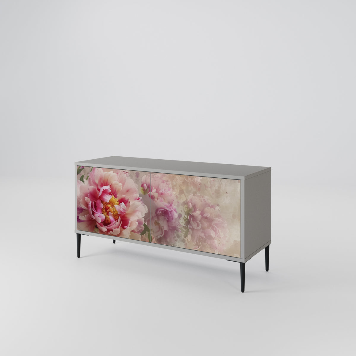 PEONY WHISPER Kompaktní dvoudveřový TV stolek