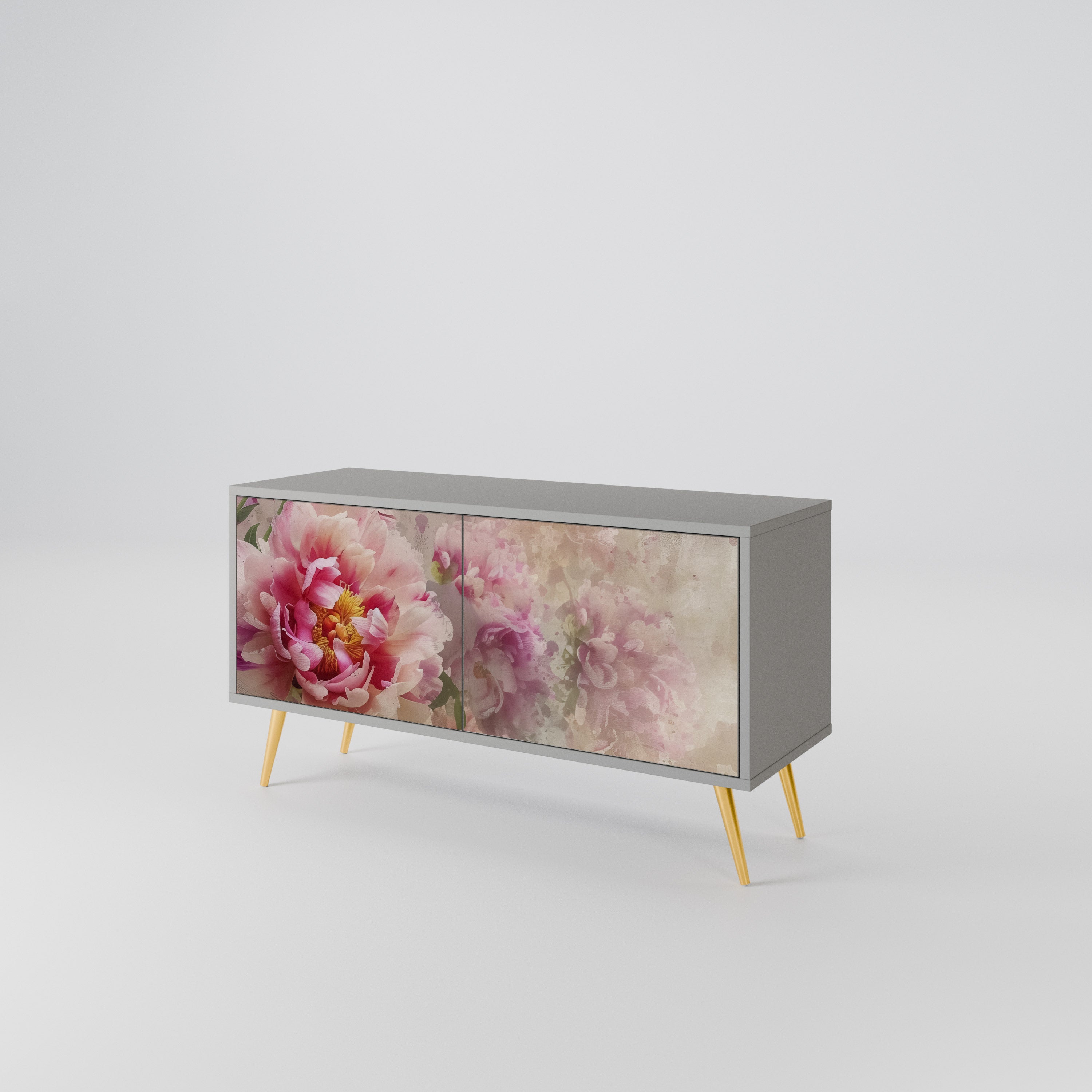 PEONY WHISPER Compact 2-Door TV Cabinet