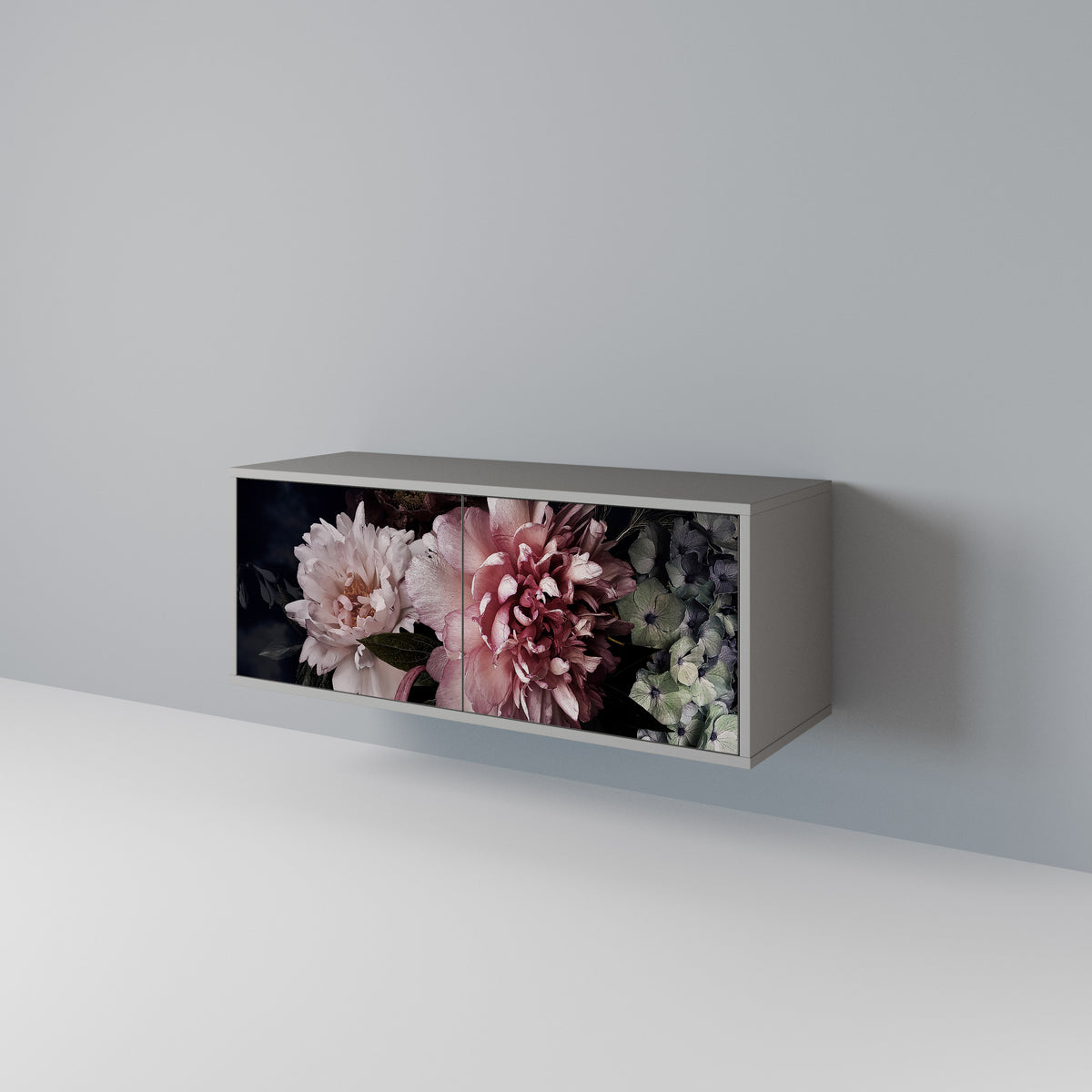 PURE BLOSSOM Kompaktní dvoudveřový TV stolek