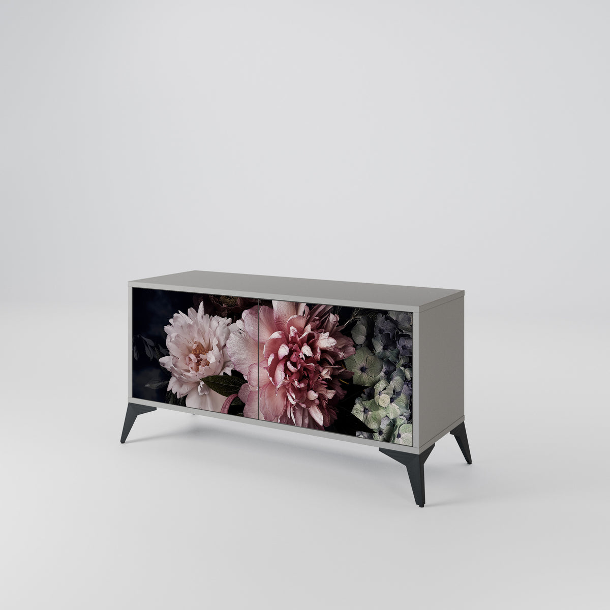 PURE BLOSSOM Kompaktní dvoudveřový TV stolek