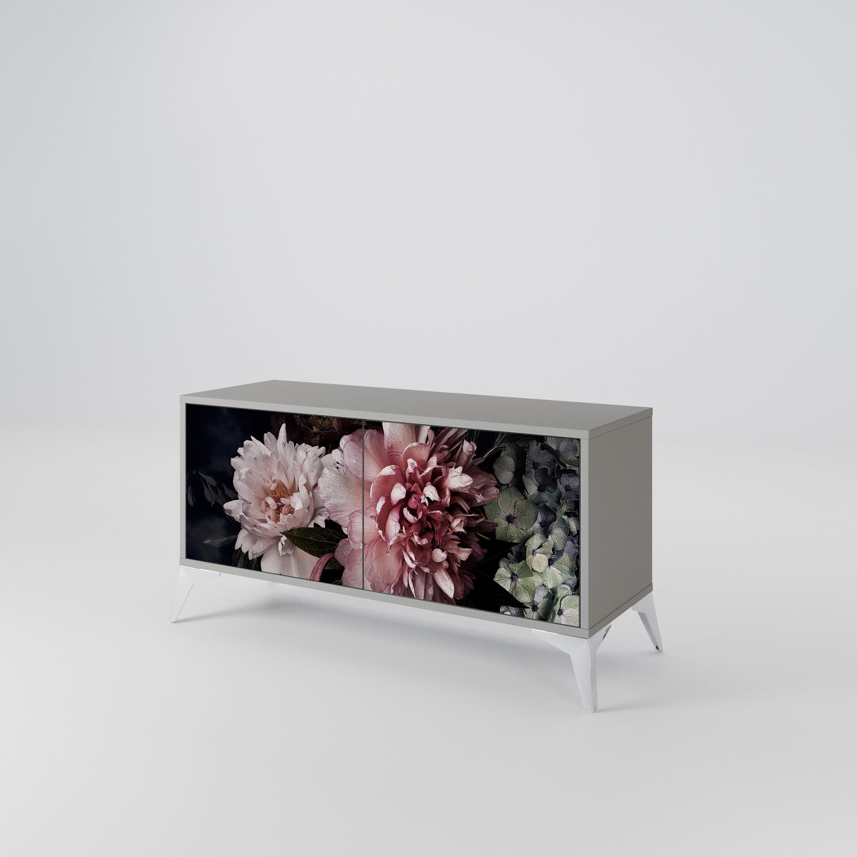 PURE BLOSSOM Kompaktní dvoudveřový TV stolek