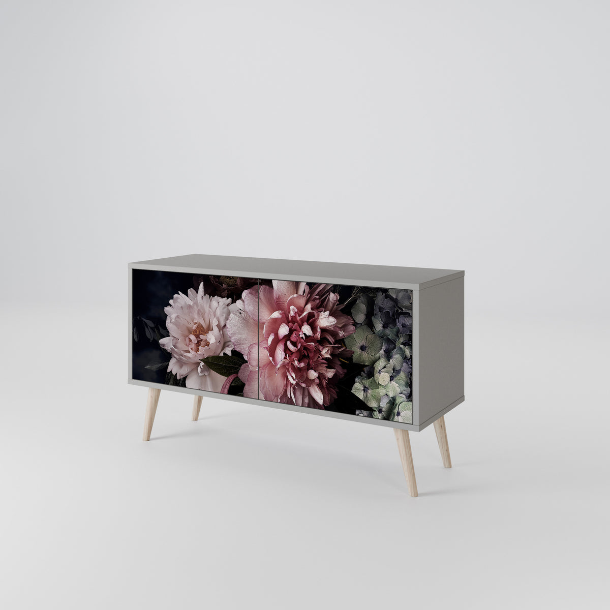 PURE BLOSSOM Kompaktní dvoudveřový TV stolek