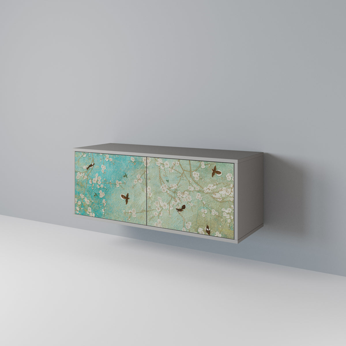 BLOOMING CHARM Kompaktní dvoudveřový TV stolek