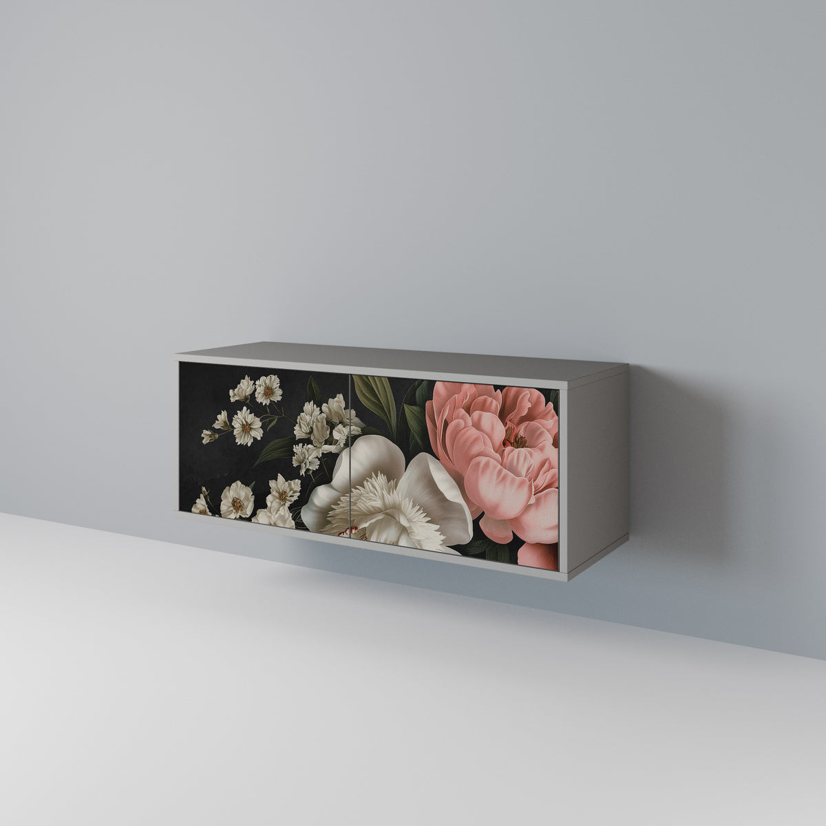 LUSH ELEGANCE Kompaktní dvoudveřový TV stolek