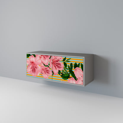 FRAGILE BEAUTY Kompaktní dvoudveřový TV stolek