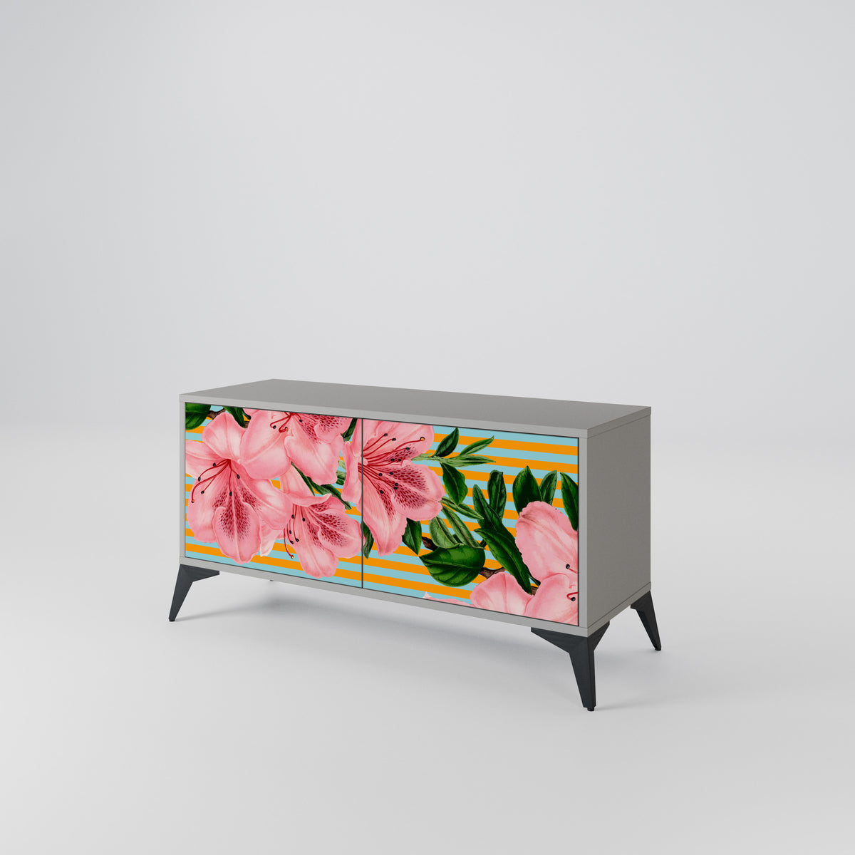 FRAGILE BEAUTY Kompaktní dvoudveřový TV stolek