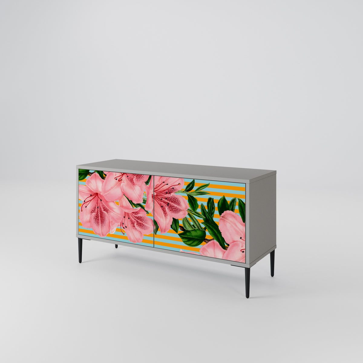 FRAGILE BEAUTY Kompaktní dvoudveřový TV stolek