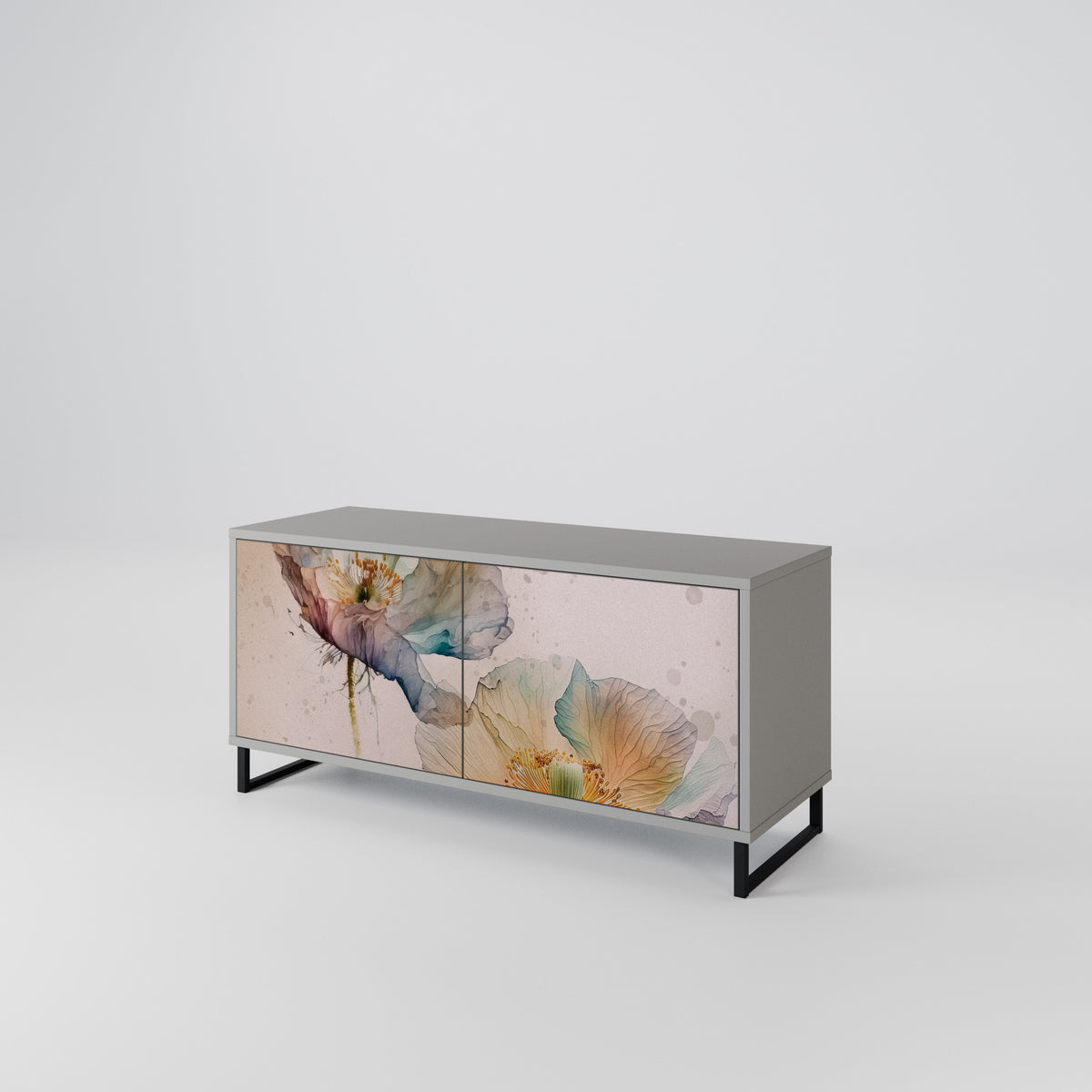 SOFTEN POPPY Kompaktní dvoudveřový TV stolek