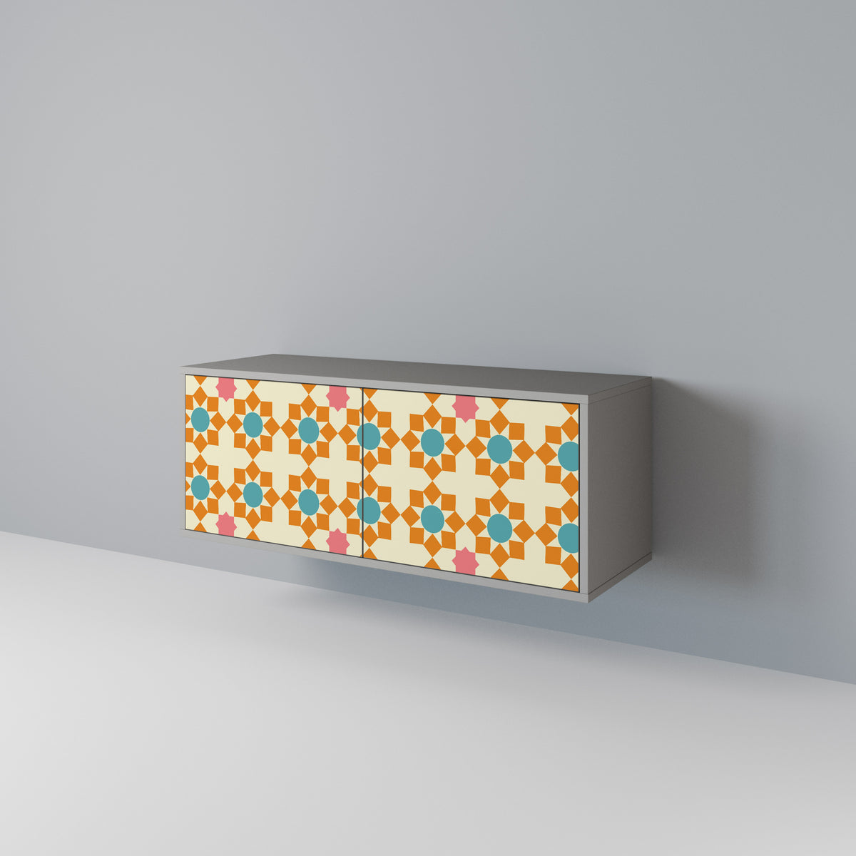 FLORAL DECOR Kompaktní dvoudveřový TV stolek