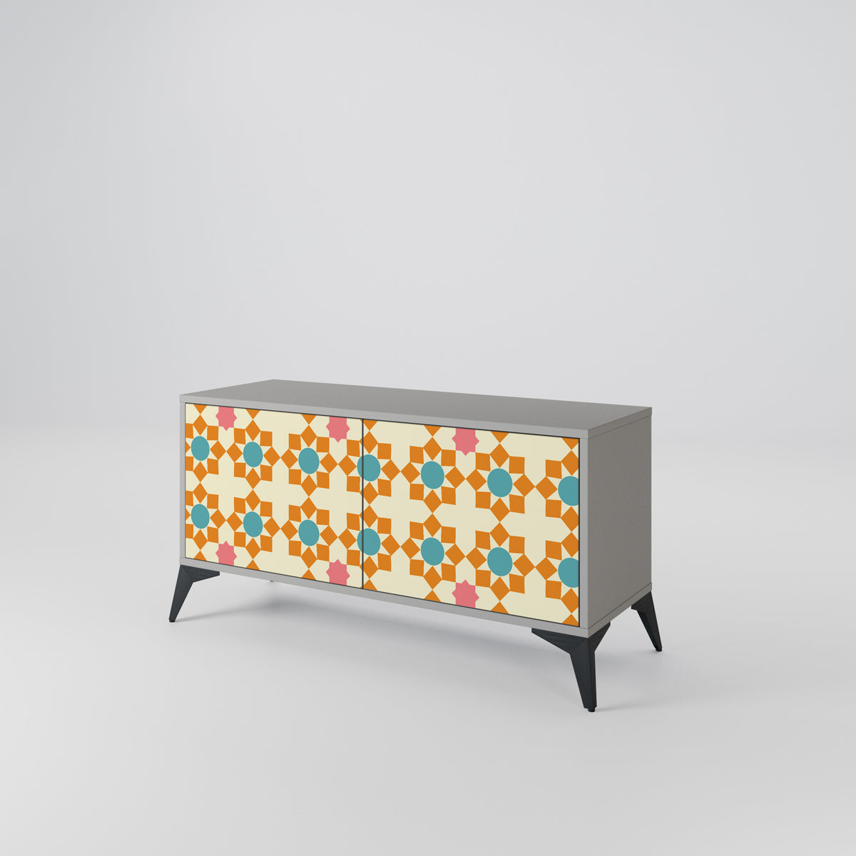 FLORAL DECOR Kompaktní dvoudveřový TV stolek