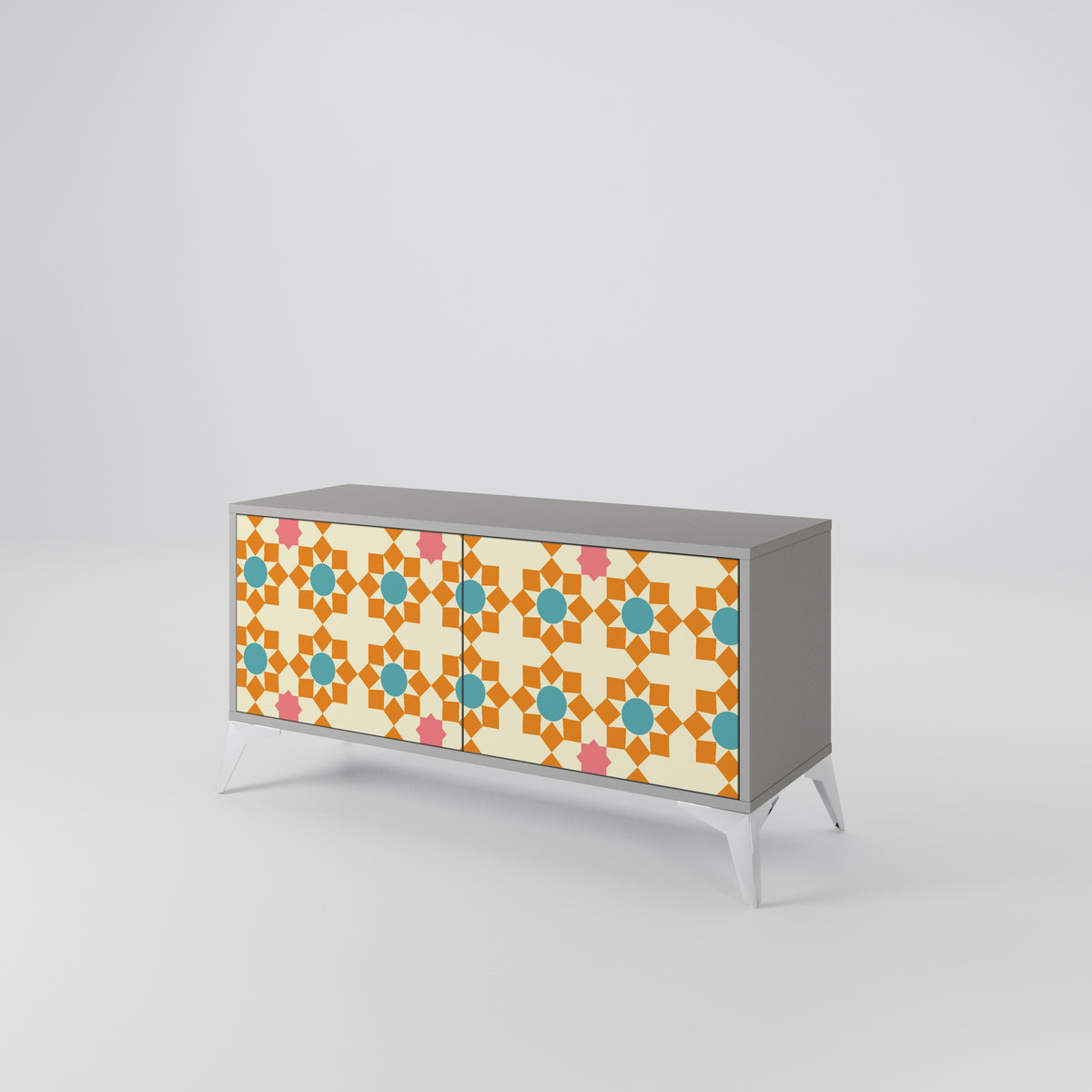 FLORAL DECOR Kompaktní dvoudveřový TV stolek