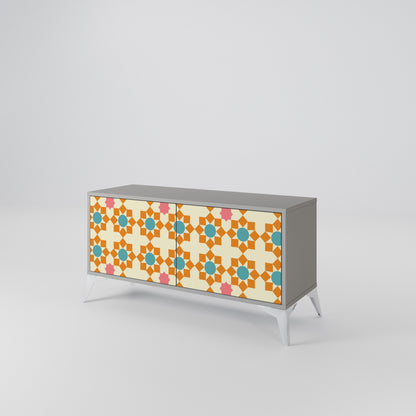FLORAL DECOR Kompaktní dvoudveřový TV stolek