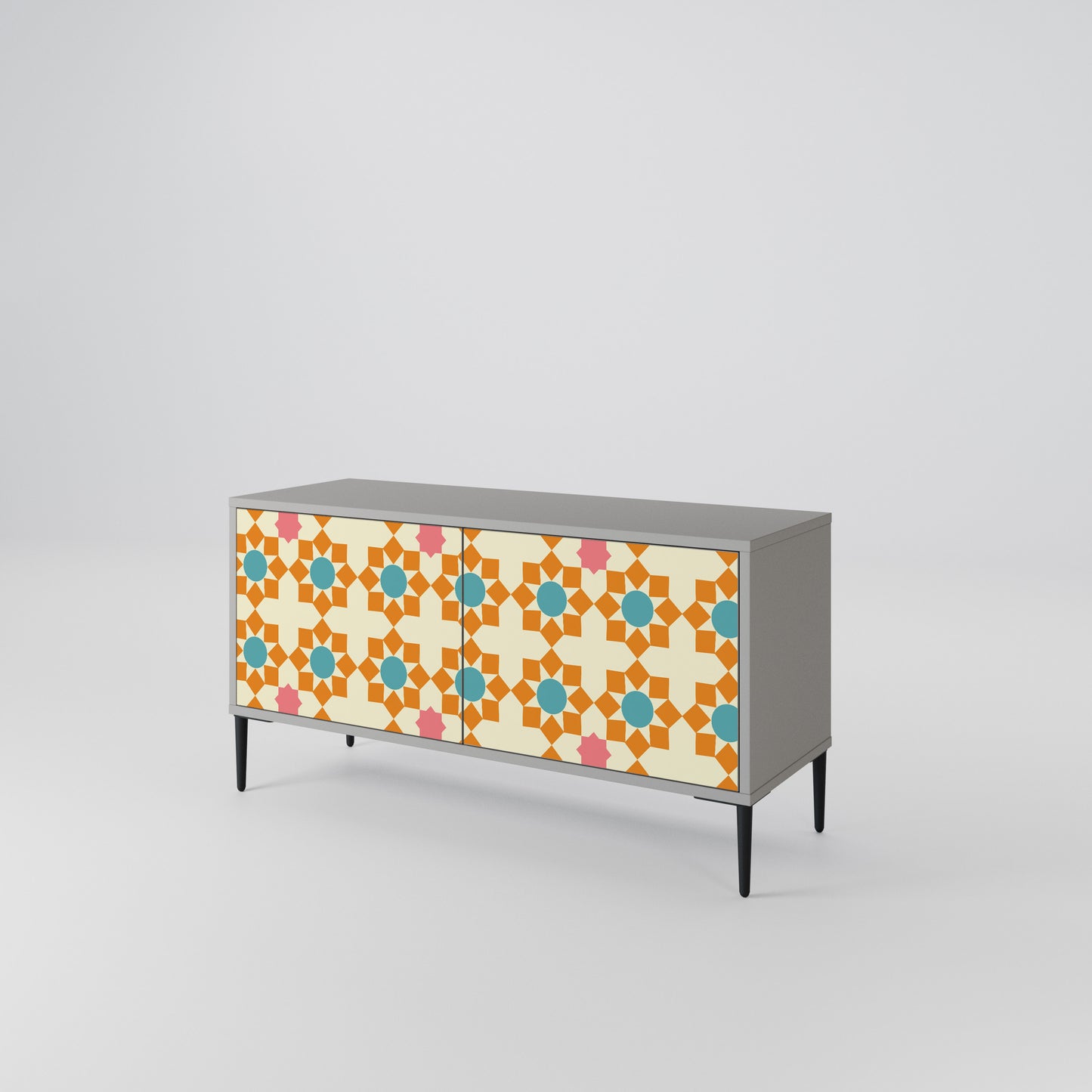 FLORAL DECOR Kompaktní dvoudveřový TV stolek