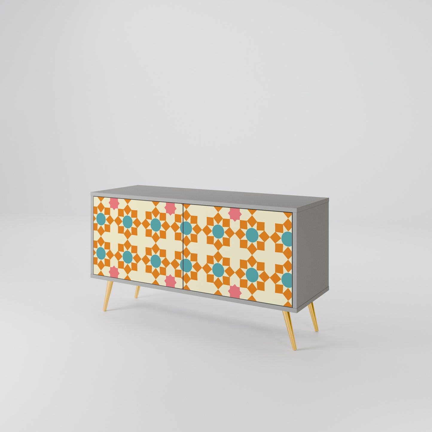 FLORAL DECOR Kompaktní dvoudveřový TV stolek