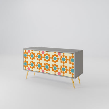 FLORAL DECOR Kompaktní dvoudveřový TV stolek