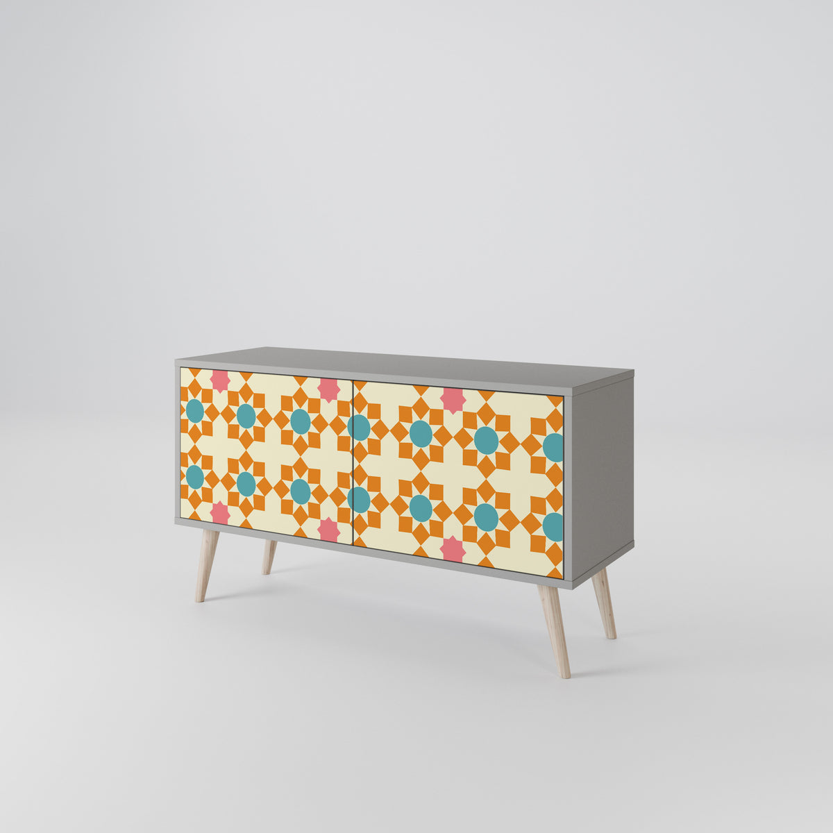 FLORAL DECOR Kompaktní dvoudveřový TV stolek