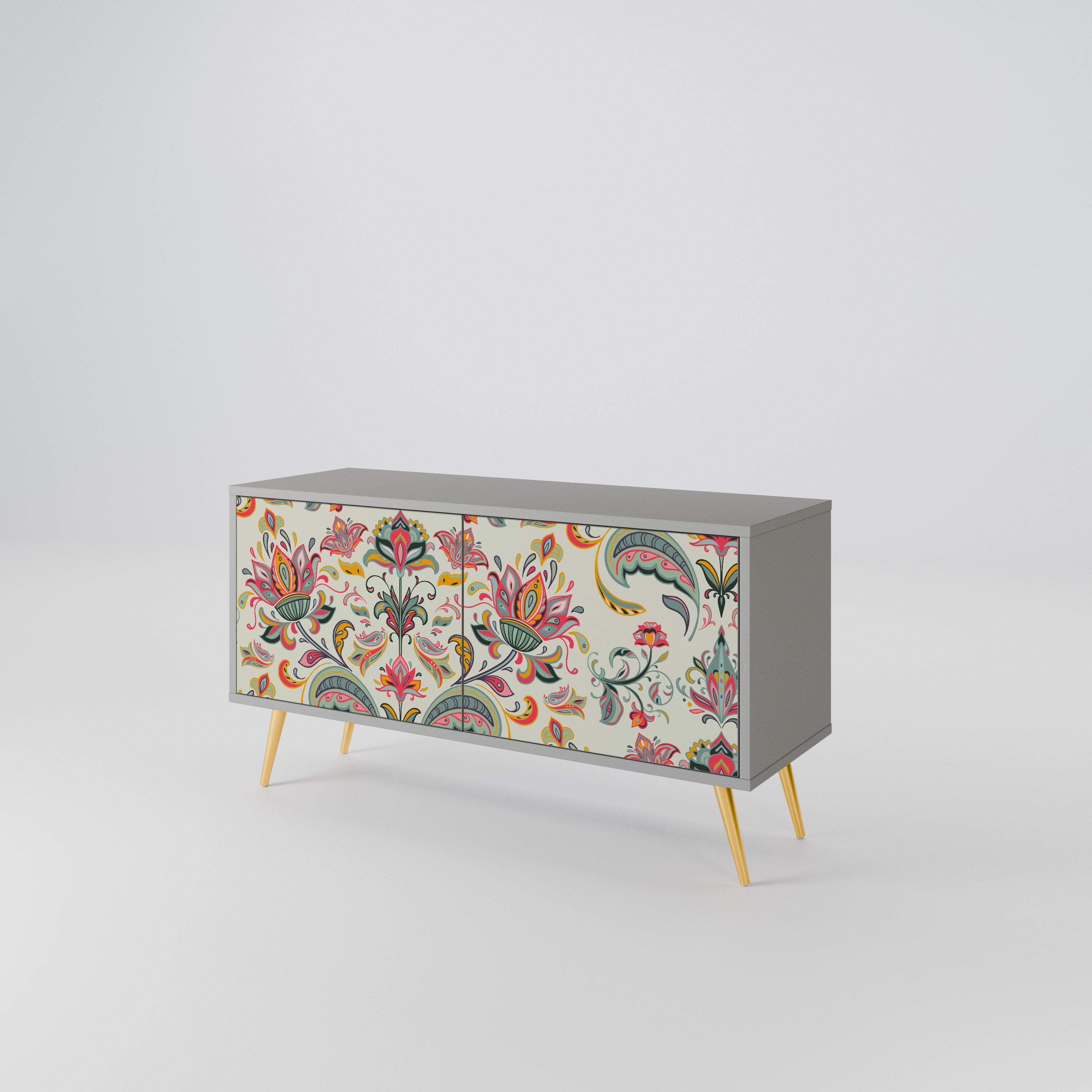 ORGANIC FOLKLORE Compact 2-Door TV Cabinet