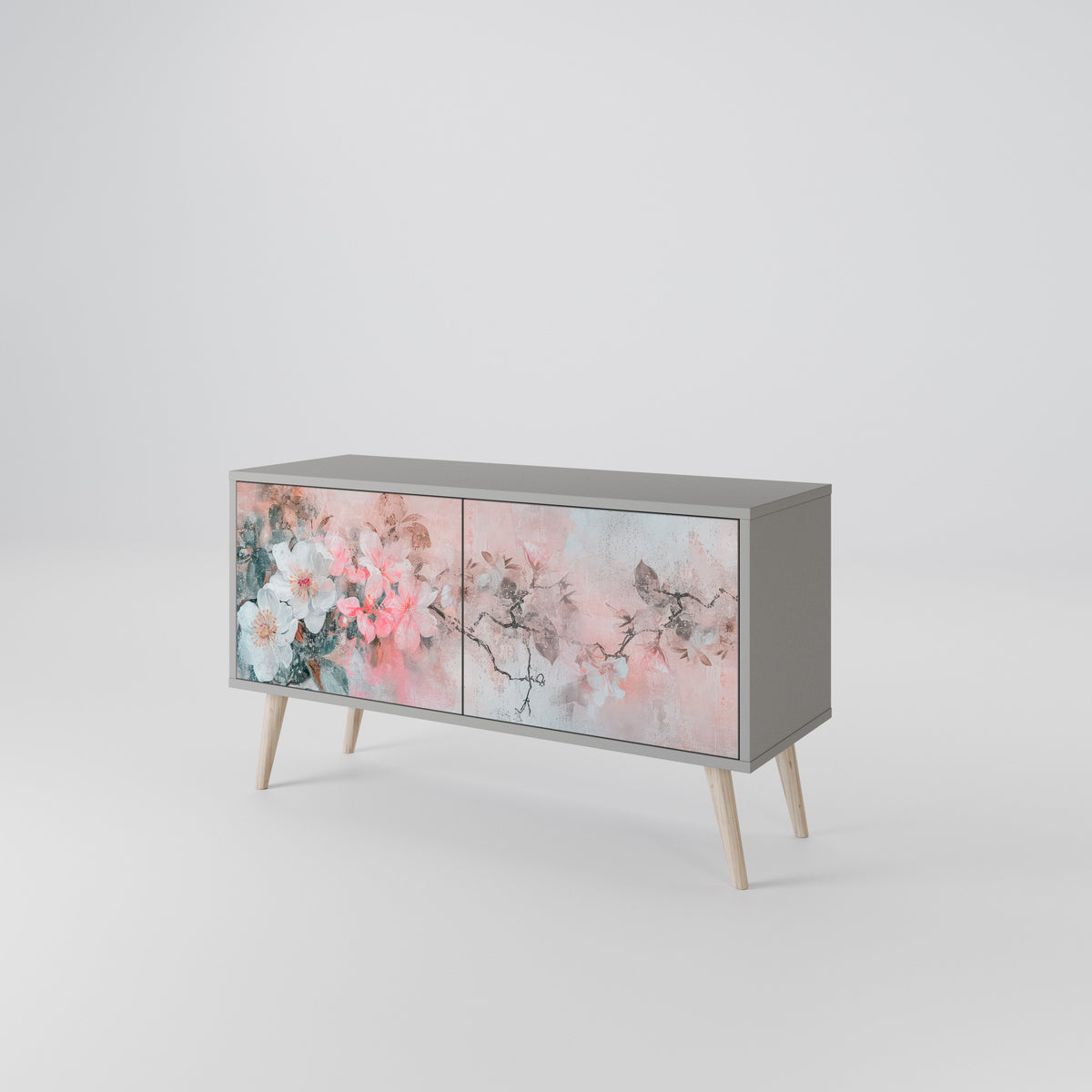 CHERRY BLOSSOM Kompaktní dvoudveřový TV stolek