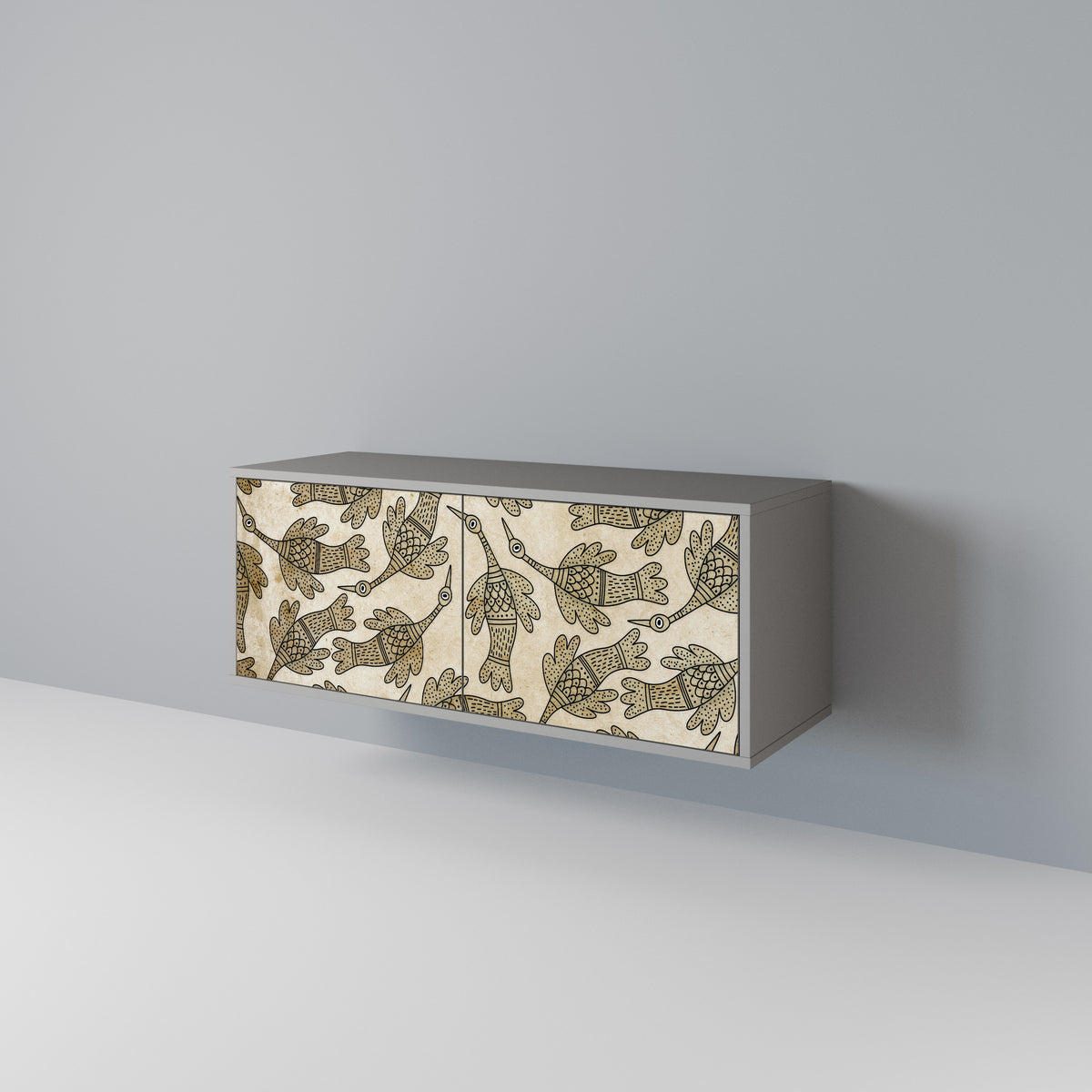 ALMONDINE SONGBIRD Kompaktní dvoudveřový TV stolek