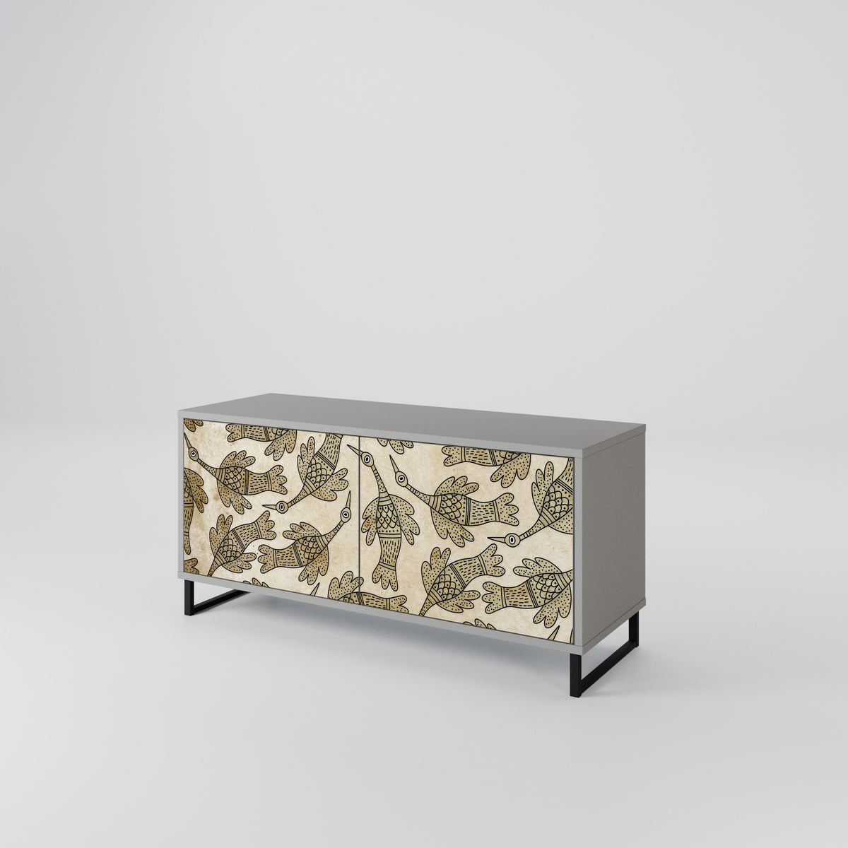 ALMONDINE SONGBIRD Kompaktní dvoudveřový TV stolek