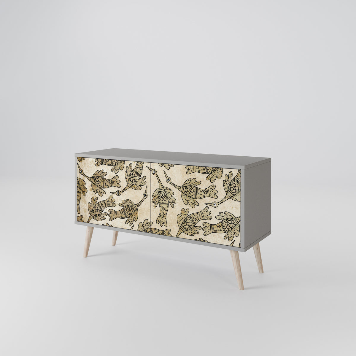 ALMONDINE SONGBIRD Kompaktní dvoudveřový TV stolek