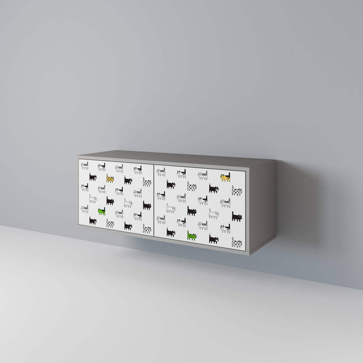 CATS COMPILATION Kompaktní dvoudveřový TV stolek