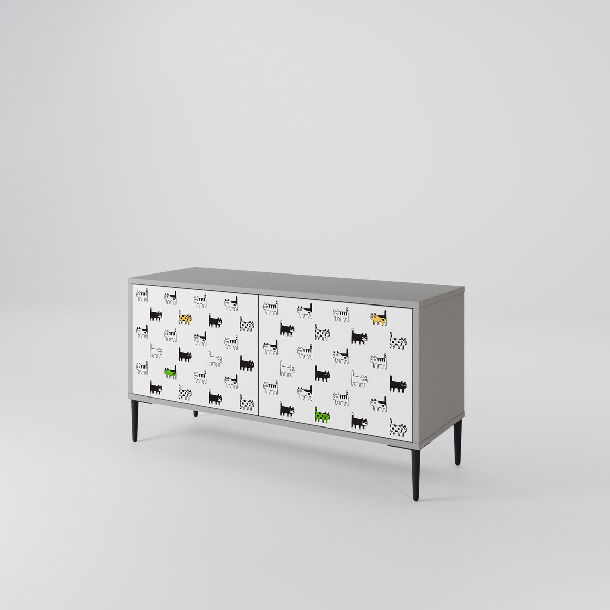 CATS COMPILATION Kompaktní dvoudveřový TV stolek