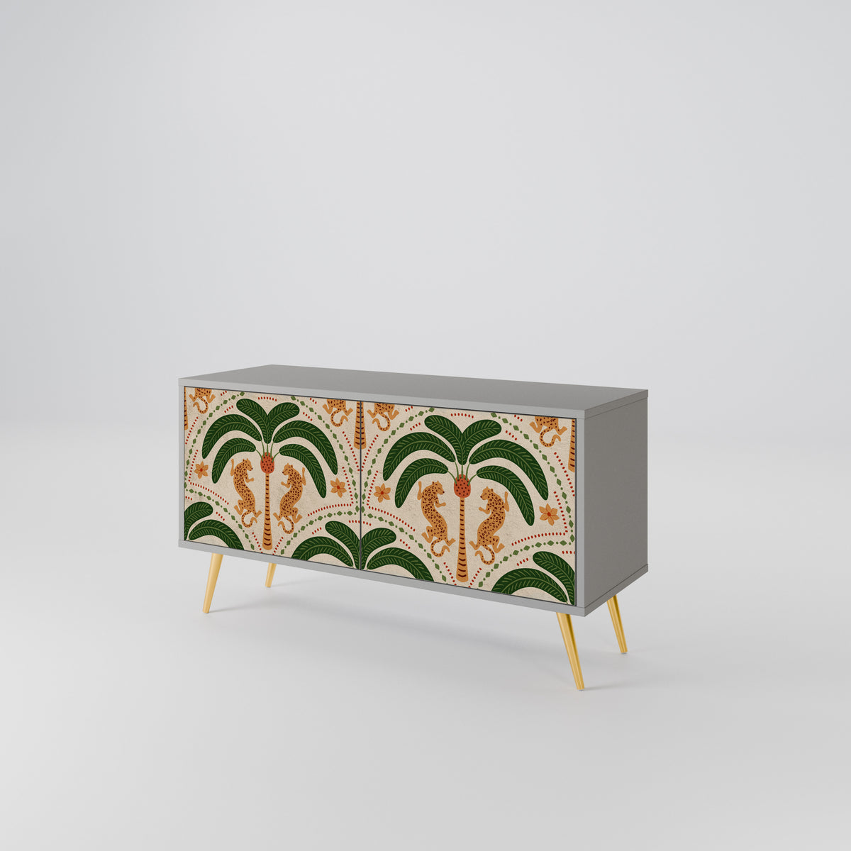 DANCING PREDATORS Kompaktní dvoudveřový TV stolek