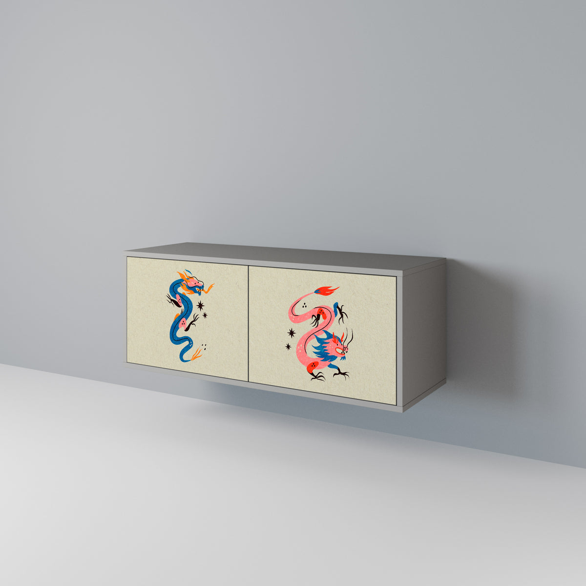 MYTHOLOGICAL CREATURES Kompaktní dvoudveřový TV stolek