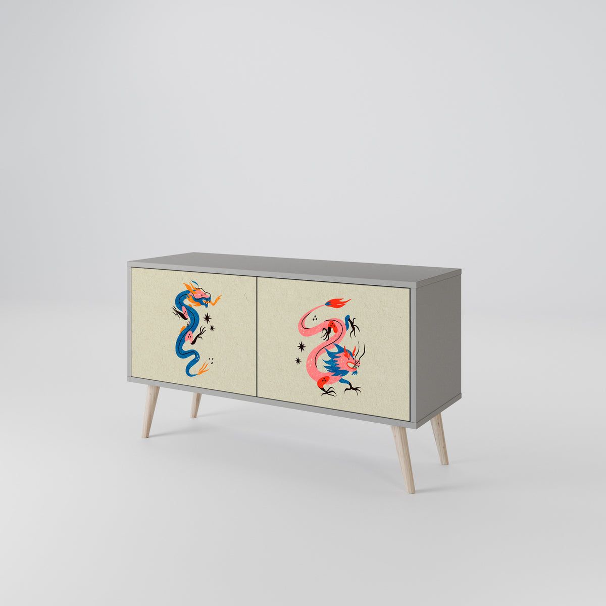 MYTHOLOGICAL CREATURES Kompaktní dvoudveřový TV stolek