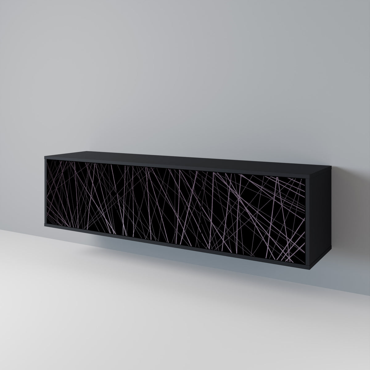 SHIMMER SPIDERGRAM Třídveřový TV stolek