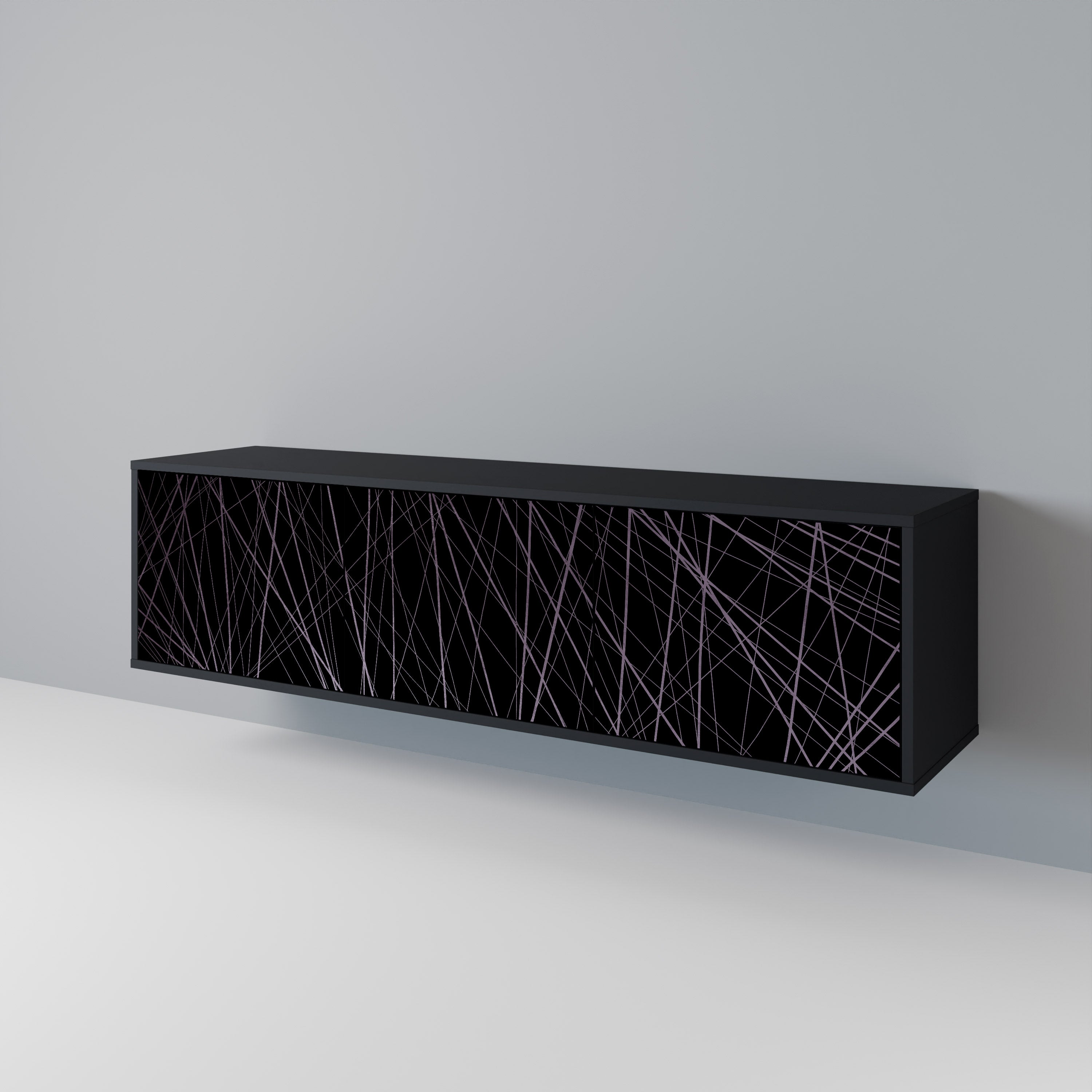 SHIMMER SPIDERGRAM Třídveřový TV stolek