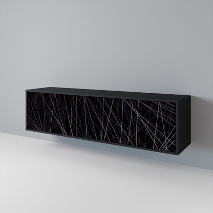 SHIMMER SPIDERGRAM Třídveřový TV stolek
